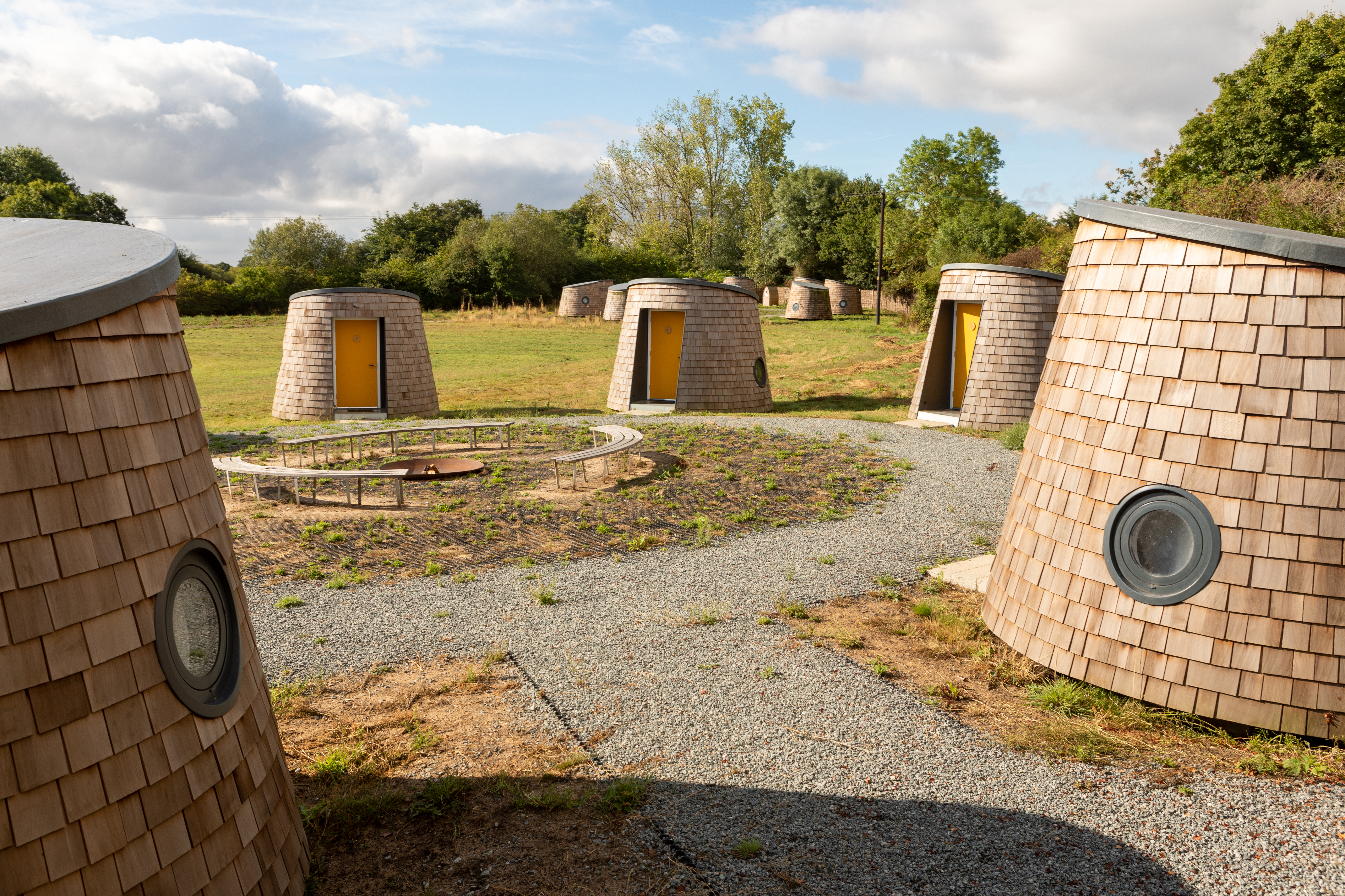 Image of the hive pods children stay in when on residential visits 