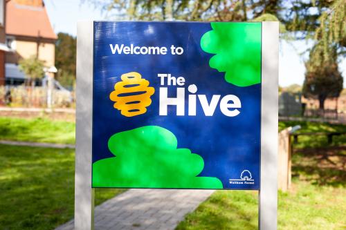 The Hive front sign4